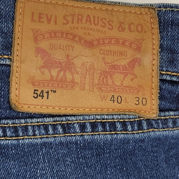 Levi Strauss Mens Casual Straight Leg Work Jeans Size 40x30 - Picture 13 of 16